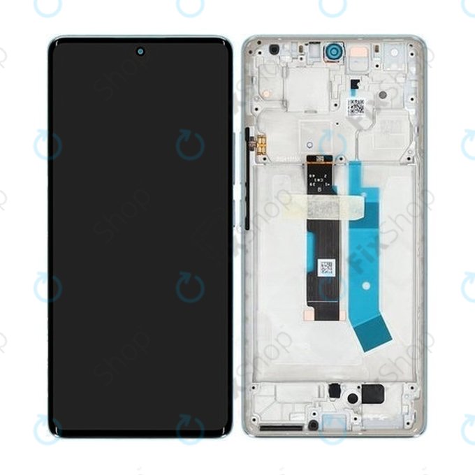 Wyświetlacz OLED do Xiaomi Redmi Note 14 Pro 4G 24116RACCG, Ekran dotykowy z ramką, Ocean Blue