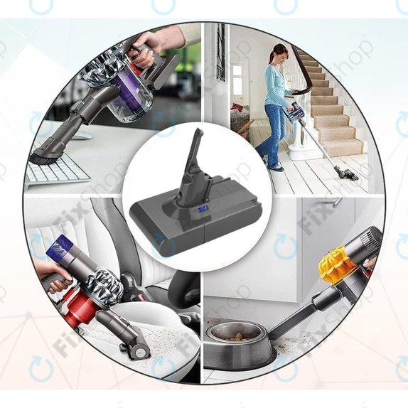Bateria do Dyson V8, 215681, PM8-US-HFB1497A, Li-Ion, 21,6V 3000mAh