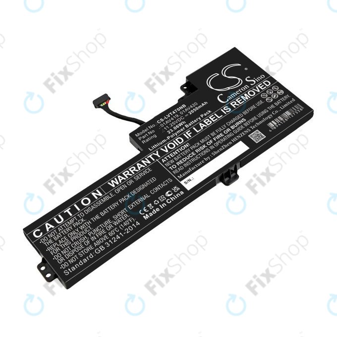 Bateria do Lenovo Thinkpad A285, T470, T480, 2050mAh, Li-Pol, 11.25V, 01AV419, HQ