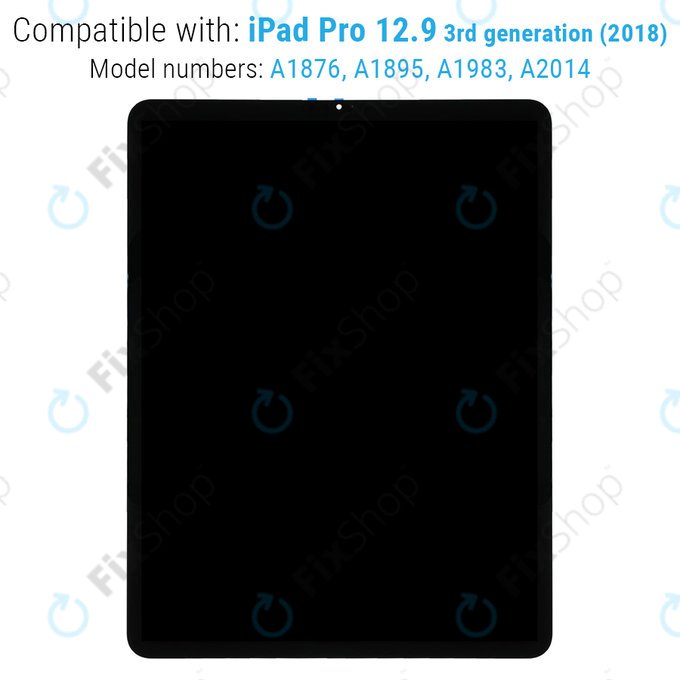 Wyświetlacz LCD dla iPad Pro 12.9" (3rd Gen 2018), Ekran dotykowy i IC Board zout Frame, Refurbished