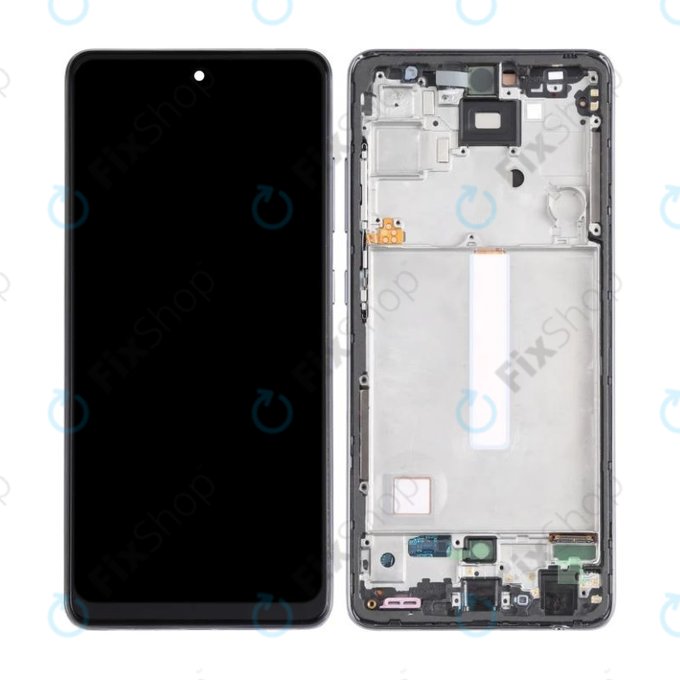 Wyświetlacz OLED do Samsung A52 4G A525F, Ekran dotykowy z ramką, Awesome Black