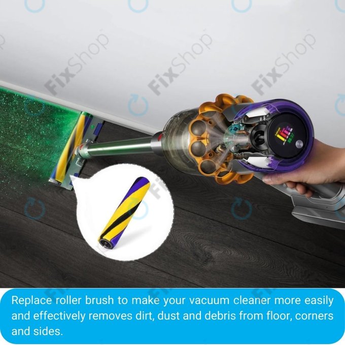 Szczotka glówna Slim Fluffy Soft Roller Cleaner Head do Dyson V15, Outsize