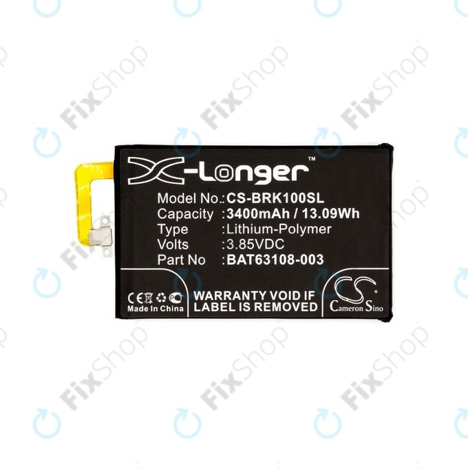 Bateria do Blackberry Keyone, 3400mAh, Li-Pol, 3.85V, BAT63108-003, HQ