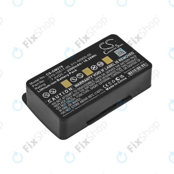 Bateria do Garmin GPSMAP 276, 296, 376, 378, 478, 495, 2200mAh, Li-Ion, 7.4V, 010-10517-00, HQ