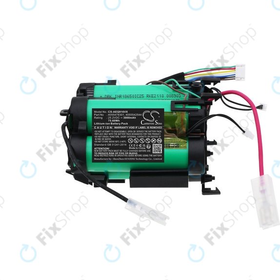 Bateria do Electrolux PQ91-ALRGY, PQ91-ANIMA, AEG QX 9, 3000mAh, Li-ion, 25.2V, 4055478301, HQ