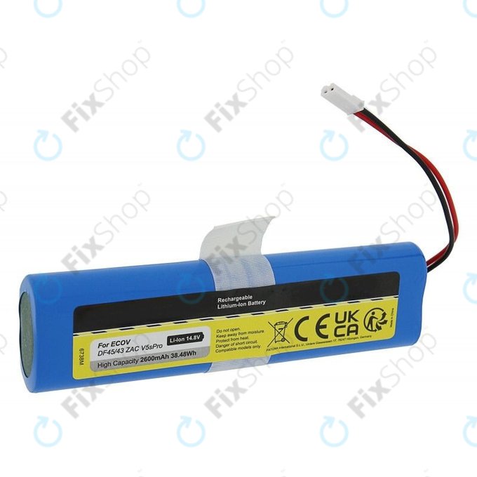 Bateria do Ecovacs Deebot DF45, M26-4S1P-AGX-2, Li-Ion, 14,8V 2600mAh
