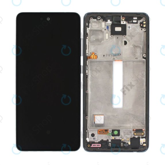 Wyświetlacz do Samsung A52 A525F, A526B, Ekran dotykowy z ramką, GH82-25524A, GH82-25526A, GH82-25754A, GH82-25602A, Awesome Black, Genuine Service Pack