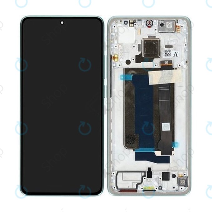 Wyświetlacz OLED do Xiaomi 15 5G, Ekran dotykowy z ramką, Zielony, Green