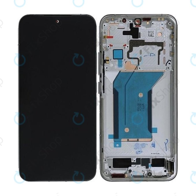 Wyświetlacz OLED do Xiaomi 14 23127PN0CC, Ekran dotykowy z ramką, Biały, White