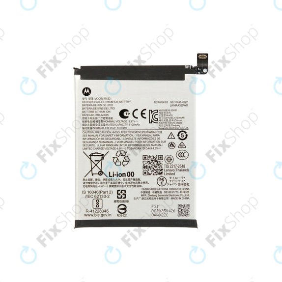 Bateria dla Motorola Moto G86 5G, RA52, Li-Ion, SB18E51770, Genuine Service Pack