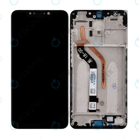 Wyświetlacz do Xiaomi Pocophone F1, Ekran dotykowy z ramką, Steel Blue, TFT