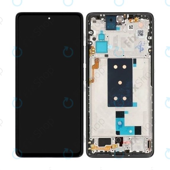 Wyświetlacz OLED do Xiaomi 11T, 11T Pro, Ekran dotykowy z ramką, Czarny, Black