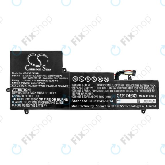 Bateria do Lenovo Yoga Slim 7-15IIL, 4500mAh, Li-Pol, 15.44V, L19C4PF5, HQ