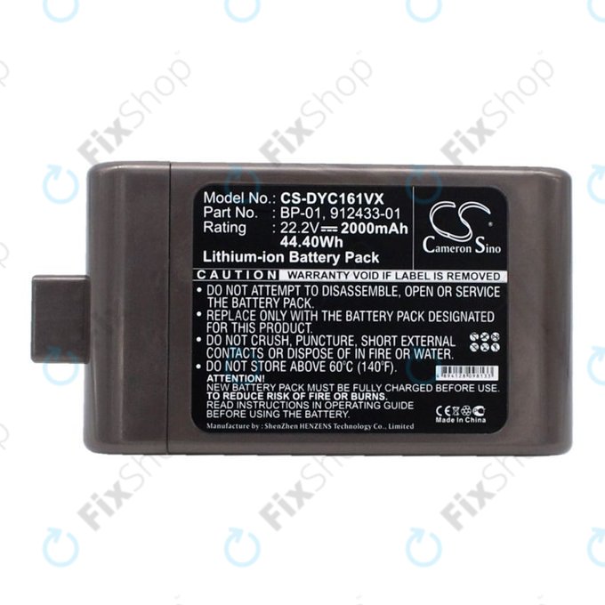 Bateria do Dyson DC12, DC16, BP-01, 912433-01, Li-Ion, 22,2V 2000mAh, HQ