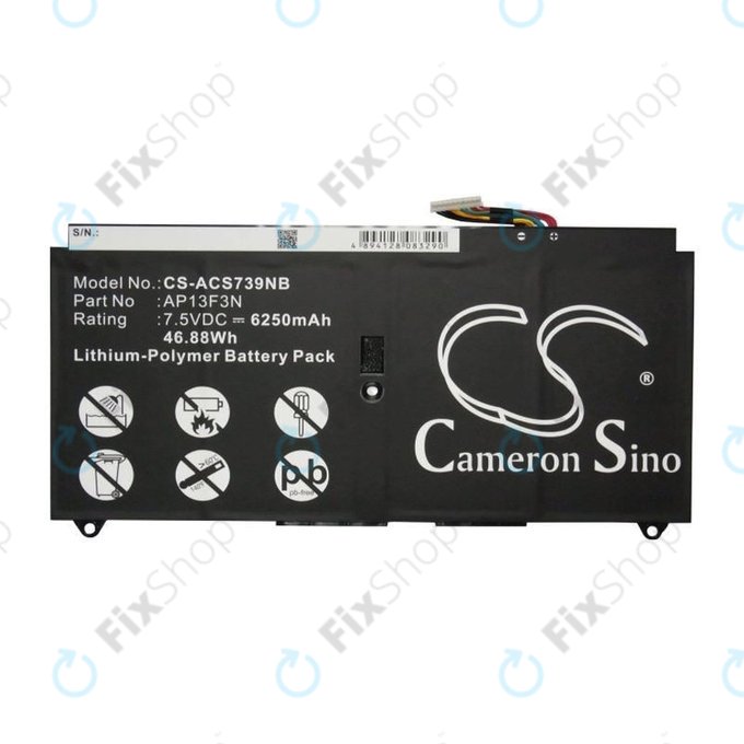 Bateria do Acer Aspire S7, 6250mAh, Li-Pol, 7.5V, AP13F3N, HQ