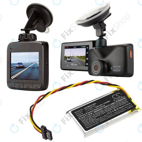 Bateria do Mio MiVue 508, 518, 528, 538, 608, 618, 792, 230mAh, Li-Pol, 3.7V, TPC402035, HQ