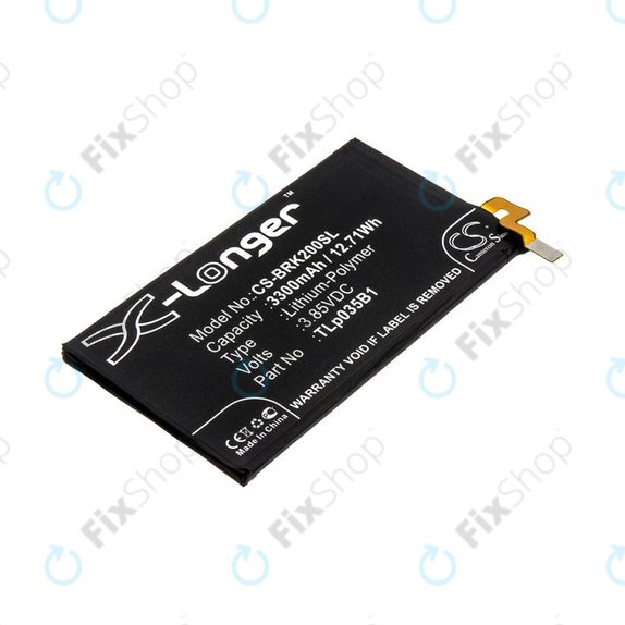Bateria do Blackberry BBF 100, 3300mAh, Li-Pol, 3.85V, TLp035B1, HQ