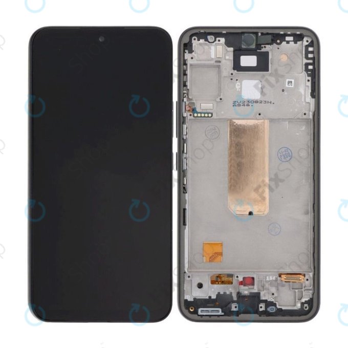 Wyświetlacz do Samsung A54 5G A546B, Ekran dotykowy z ramką, Czarny, Black, TFT