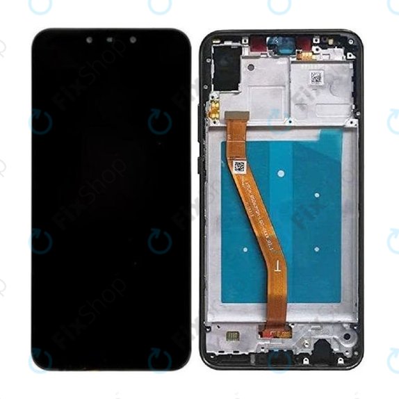 Wyświetlacz do Huawei Nova 3, Ekran dotykowy z ramką, Czarny, Black, TFT