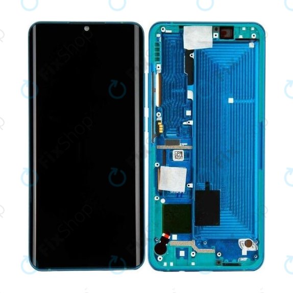 Wyświetlacz do Xiaomi Mi Note 10, Mi Note 10 Pro, Ekran dotykowy z ramką, 56000100F400, Aurora Green, Genuine Service Pack