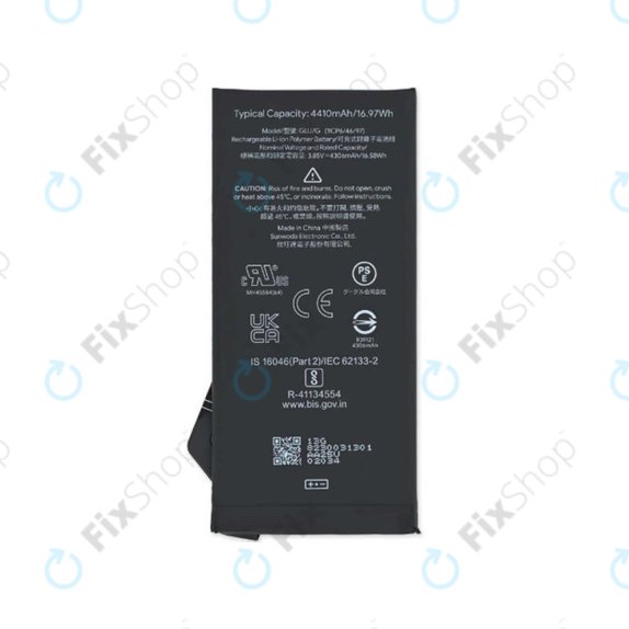 Bateria do Google Pixel 6a GX7AS, GB62Z, GLU7G, 4410mAh