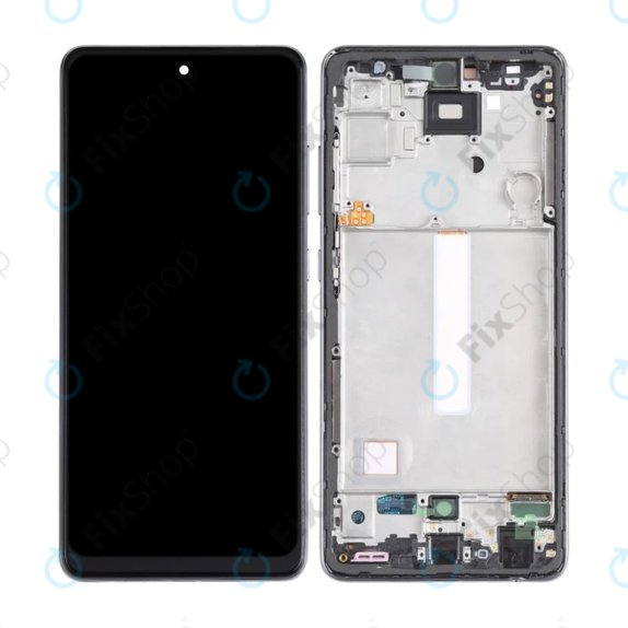 Wyświetlacz OLED do Samsung A52 4G A525F, Ekran dotykowy z ramką, Awesome Black