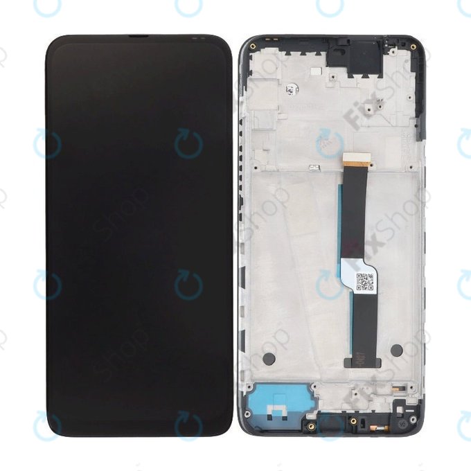 Wyświetlacz do Motorola One Fusion Plus, Ekran dotykowy z ramką, Black, TFT