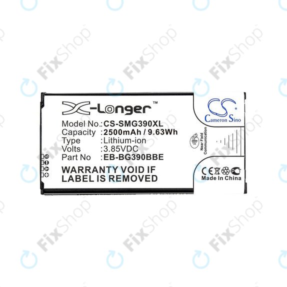 Bateria do Samsung Xcover 4 G390F, EB-BG390BBE, 2500mAh, HQ
