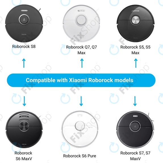 Stacja ladujaca do Xiaomi Roborock S5 Max, S6 Pure, S6 MaxV, S7, S7 MaxV, Q7, Q7 Max, Biały, White