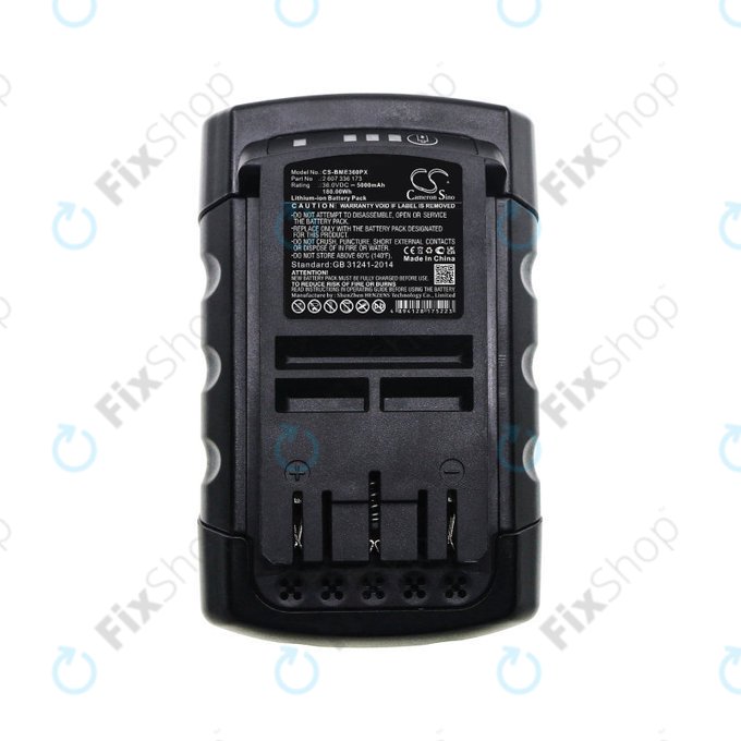 Bateria do Bosch Rotak 32li, 37li, 43li, Easyrotak 36-550, 5000mAh, Li-Ion, 36V, 2 607 336 173, HQ