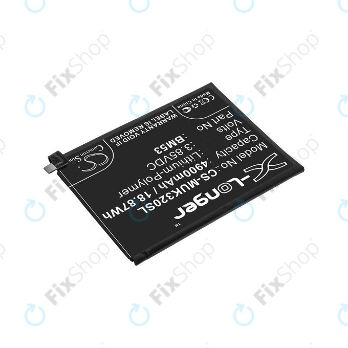 Bateria dla Xiaomi Mi 10T 5G M2007J3SY, 4900mAh, Li-Pol, 3.85 V, BM53, HQ