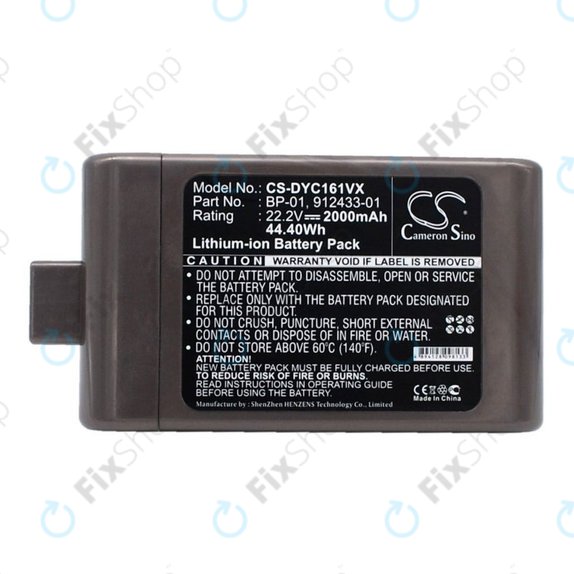 Bateria do Dyson DC12, DC16, BP-01, 912433-01, Li-Ion, 22,2V 2000mAh, HQ