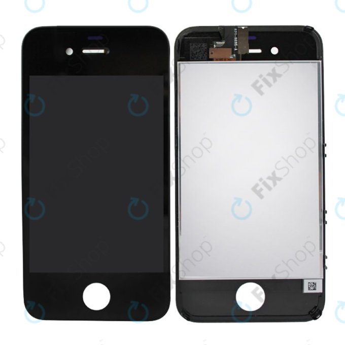 Wyświetlacz dla iPhone 4, Black, Ekran dotykowy z ramką