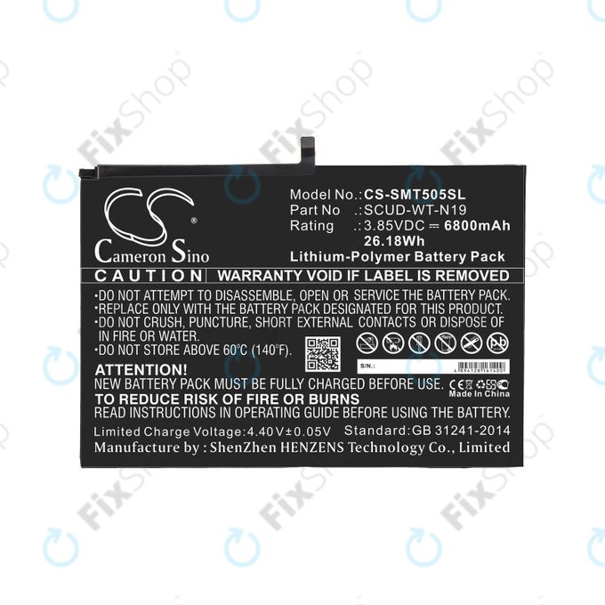 Bateria do Samsung Galaxy Tab A7, 6800mAh, Li-Pol, 3.85V, SCUD-WT-N19, HQ