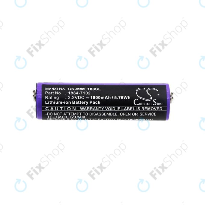 Bateria do Moser Ermila 1884, 1885, Wahl 1884 LI+PRO, Wahl Ermila 1884, 1885, 1800mAh, LiFePO4, 3.2V, -, HQ