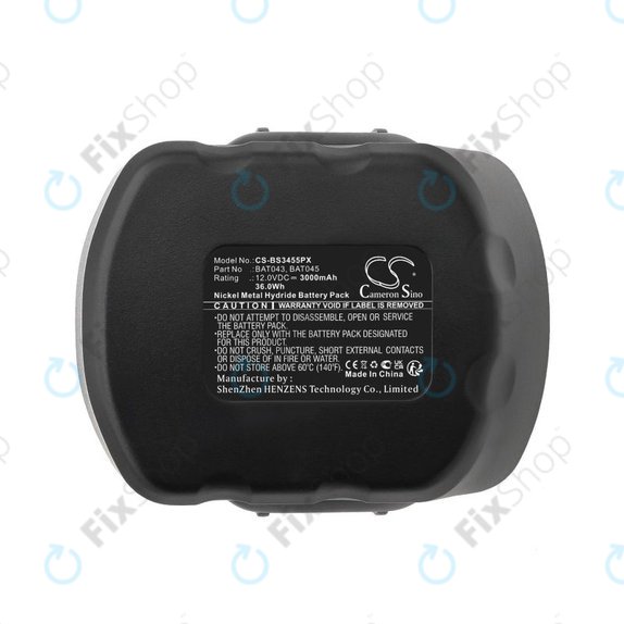 Bateria do Bosch 12V, BAT043, BAT045, 3000mAh