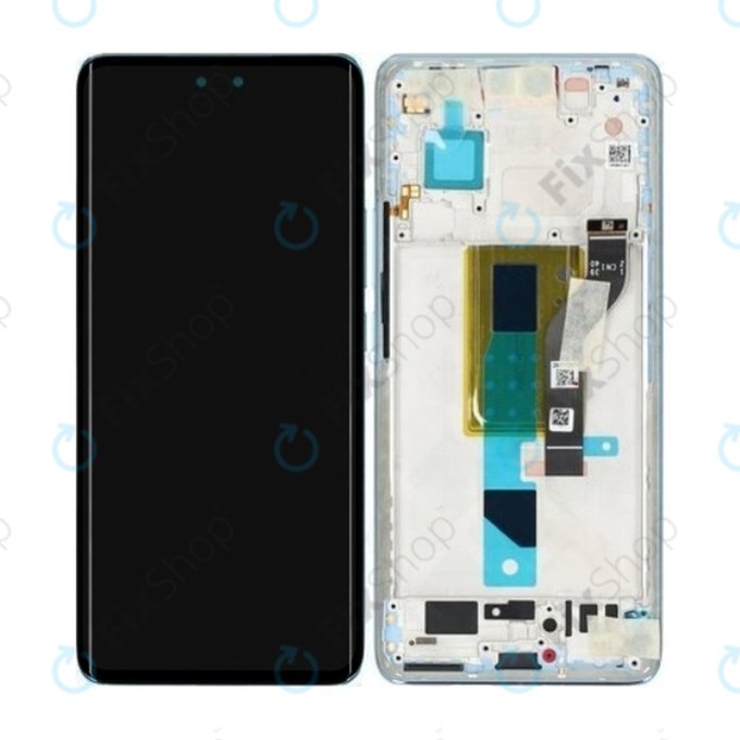 Wyświetlacz do Xiaomi 13 Lite, Ekran dotykowy z ramką, 5600040L9S00, Lite Blue, Genuine Service Pack