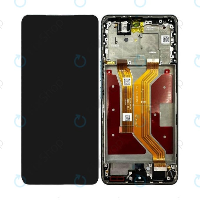 Wyświetlacz do Honor Magic7 Lite, Ekran dotykowy z ramką, Jade Cyan, 0235AMMN, Genuine Service Pack