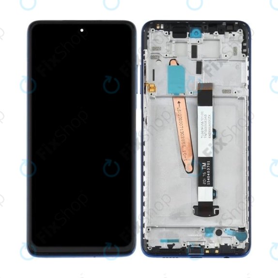 Wyświetlacz do Xiaomi Poco X3 NFC, Ekran dotykowy z ramką, Cobalt Blue, TFT