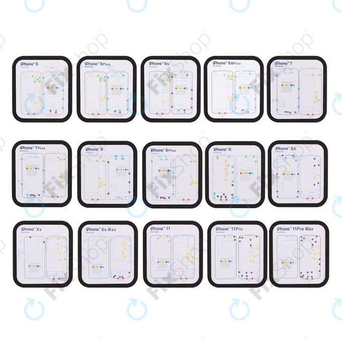Magnetyczna mata na śruby do iPhone 6 – 11 Pro Max