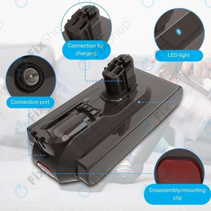 Bateria do Dyson V11, V15, SV15, SV18, 970938-01 Li-Ion 25,2V 4000mAh HQ