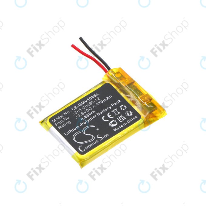Bateria do Garmin Femix 6s Pro, Venu, 170mAh, Li-Pol, 3.8V, 361-00086-12, HQ