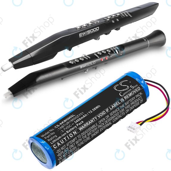 Bateria do Akai 5000 Solo, Ewi 5000, 3400mAh, Li-Ion, 3.7V, 1ABTUR18650ZY01, HQ