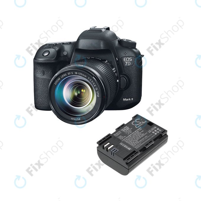 Bateria do Canon EOS 60D, 5D Mk II, 7D, 1800mAh, Li-Ion, 7.4V, LP-E6, HQ
