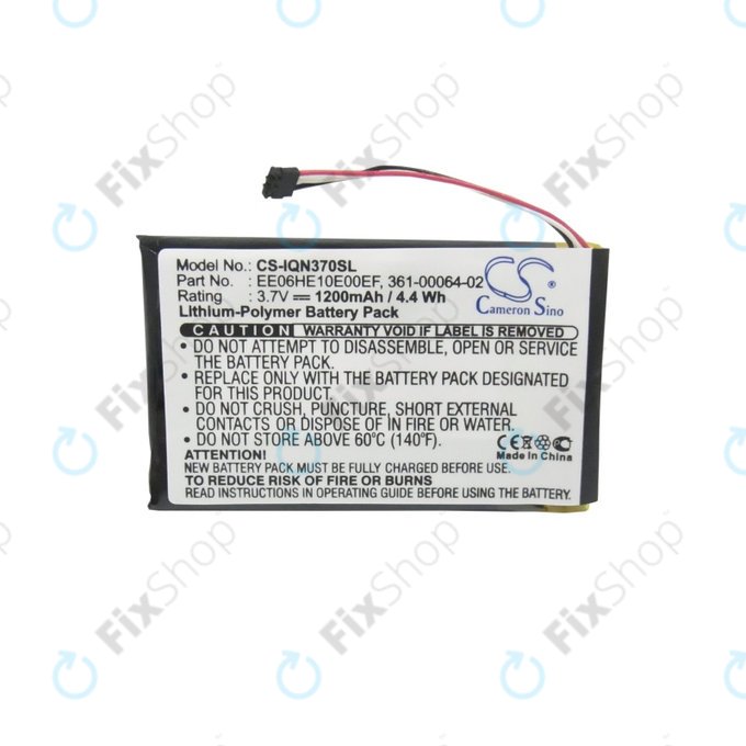 Bateria do Garmin Nuvi 3700, 3760, 3760T, 3790, 3790T, 361-00046-02, 361-00064-02, EE06HE10E00EF, 1200mAh, HQ