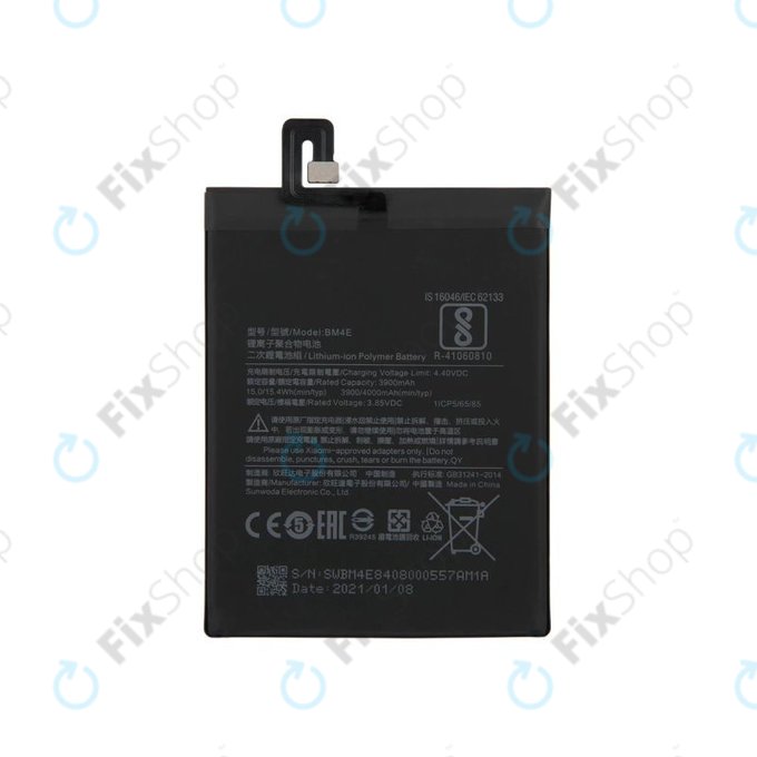 Bateria do Xiaomi Pocophone F1, BM4E, 4000mAh