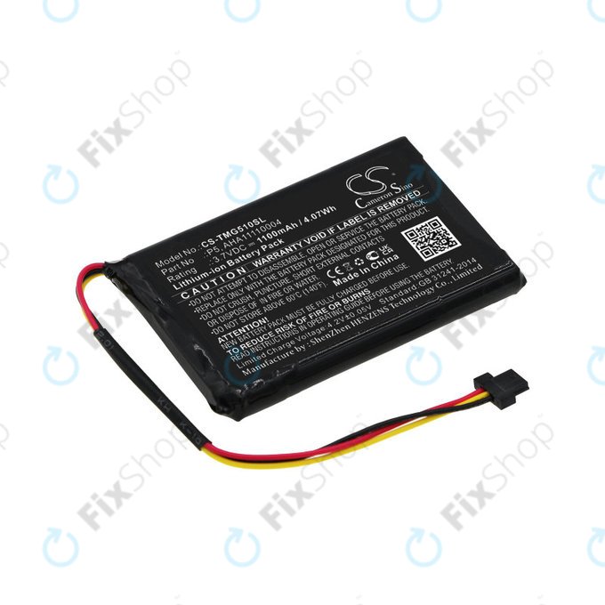 Bateria do TomTom Go 510, 1100mAh, Li-Ion, 3.7V, AHA11110004, HQ