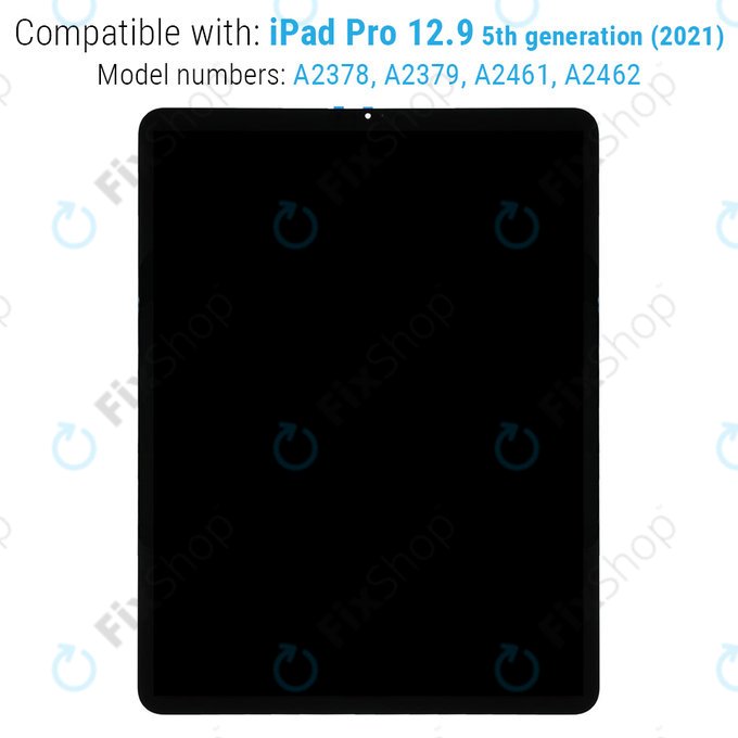 Wyświetlacz LCD dla iPad Pro 12.9" (5th Gen 2021, 6th Gen 2022), Ekran dotykowy i IC Board zout Frame, Refurbished