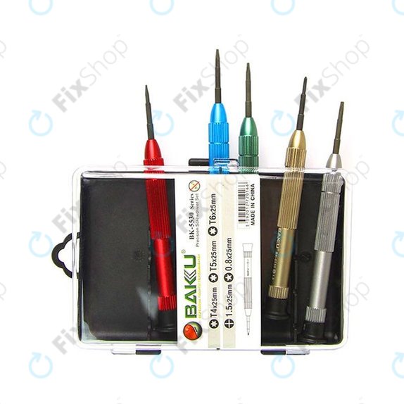 Zestaw śrubokrętów do laptopów, Baku BK-5530, 5szt