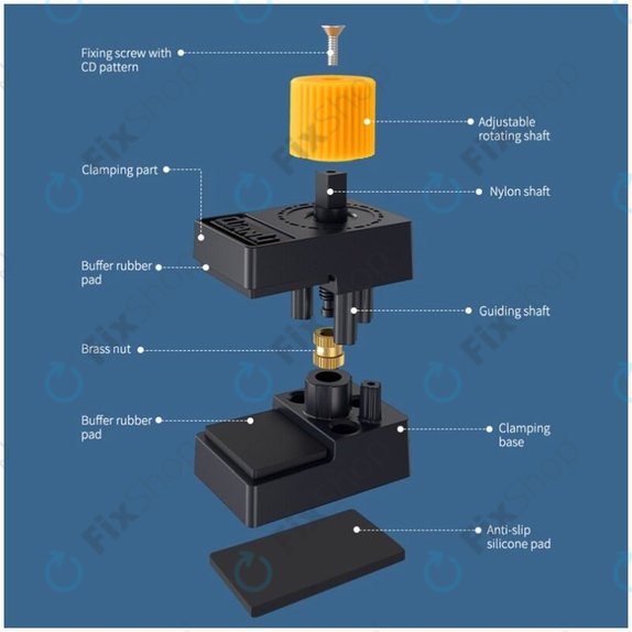 Plastikowy zacisk z gumowym wypełnieniem, zakres 12mm, 4 szt., QianLi iClamp